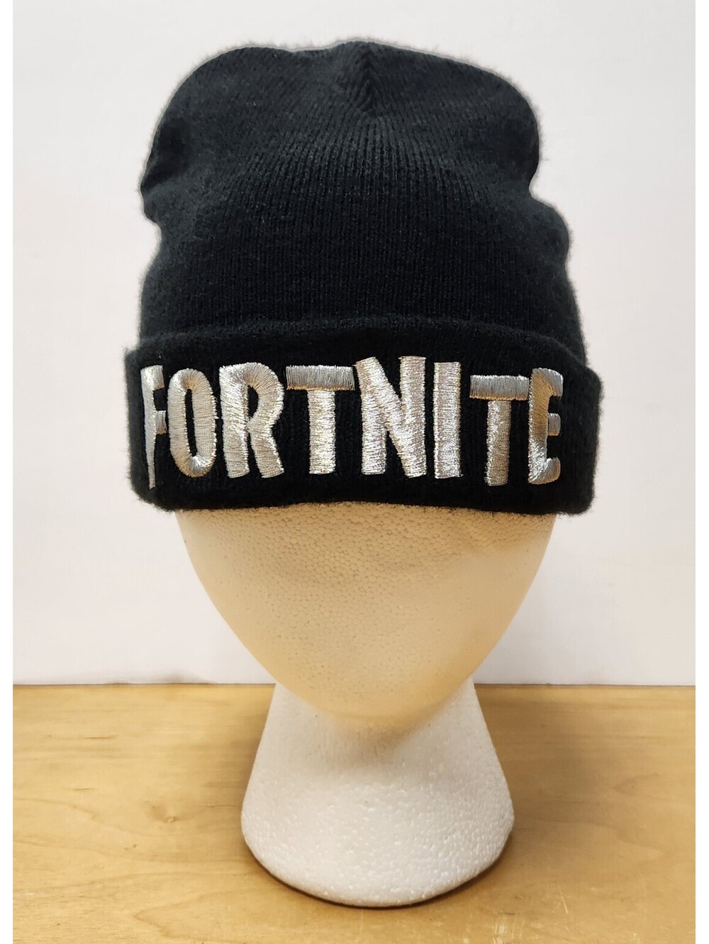 Official Fortnite Beanie Hat Black Knit Cuffed Cap 2019 Epic Games Embroidered